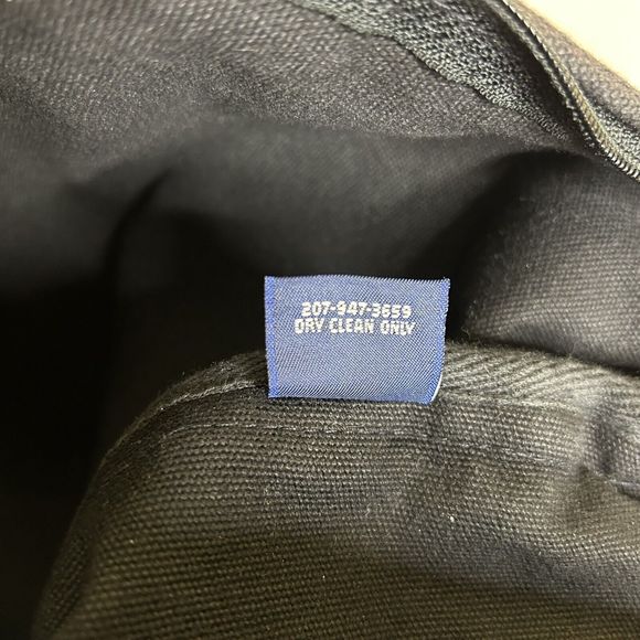 Vintage My Maine Bag Large Canvas Tote Bag Brocade Pineapple Design Zip Close - Picture 10 of 11